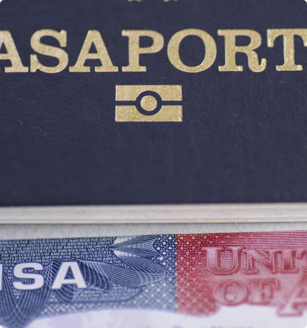 Pasaporte con sello de visa