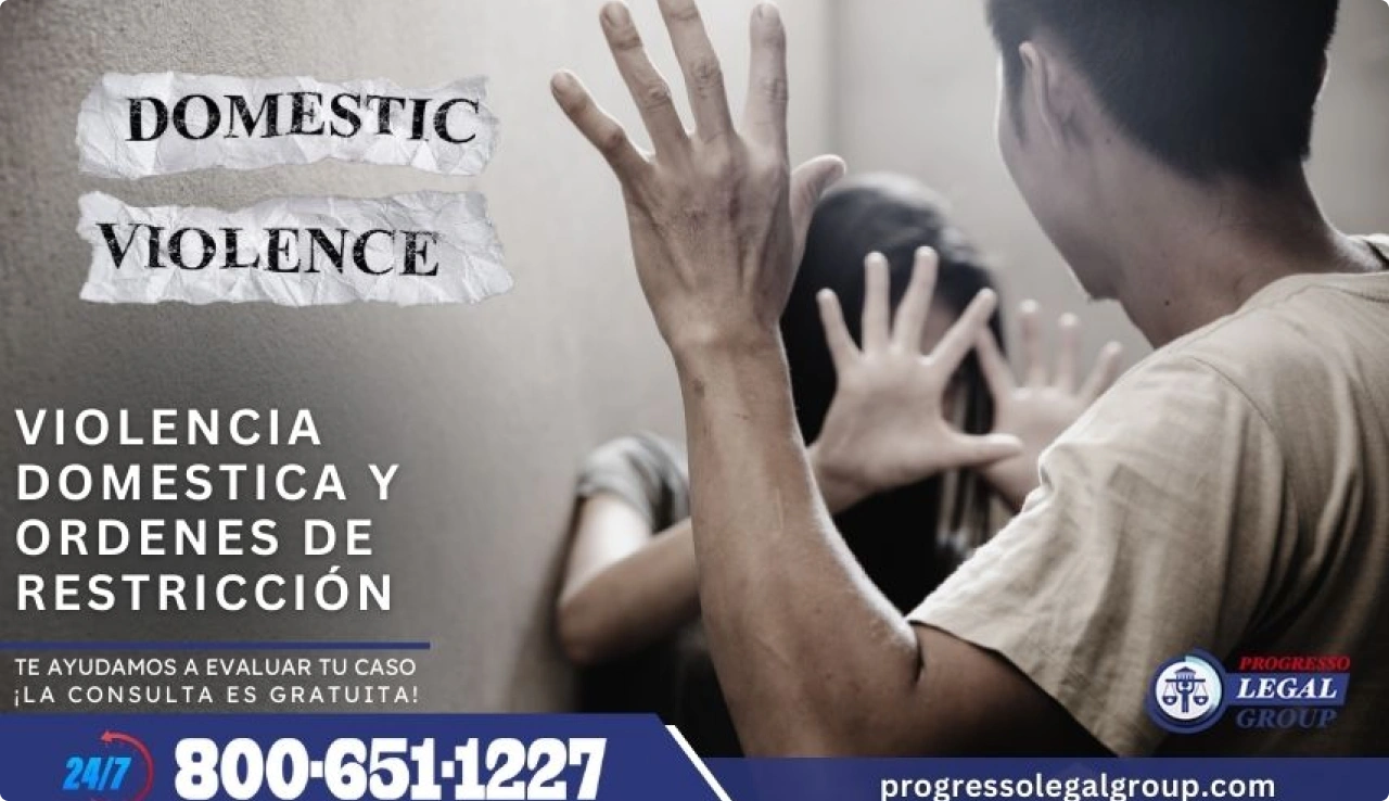 Anuncio sobre violencia doméstica y órdenes de restricción, teléfono 800-651-1227